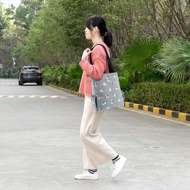 KAMO Floral Tote Bag - Waterproof Lightweight Handbags Travel Shoulder Bag for Hiking Yoga Gym Swimming Travel Beach - Image 2